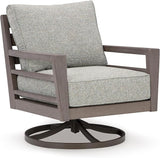 Signature Design by Ashley Hillside Barn Urban Nuvella Weather Resistant Fabric Outdoor Swivel Lounge with Cushion - Photo 1