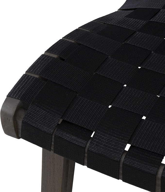 Christopher Knight Home Charlotter Outdoor Lounge Chair, Black + Gray