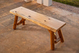 SRL Rustic Logwerks Indoor Bench — Pine & Cedar Wood Bench — Front Porch Decor — Live Edge Small Bench for Entryway - Photo 3