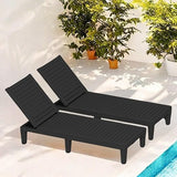 YITAHOME Patio Lounge Chair Set of 2, Outdoor Chaise Lounge with 5-Position Backrest - Photo 9