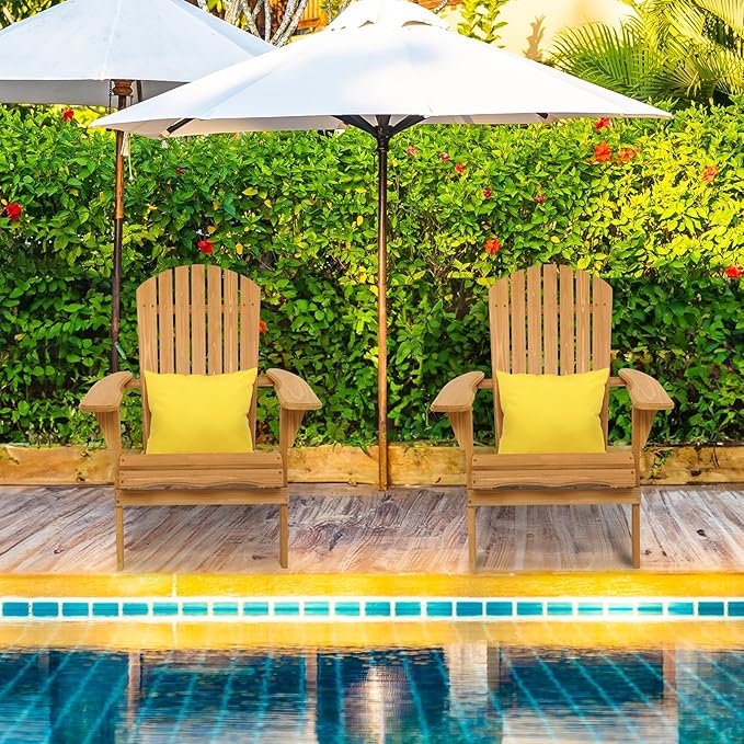 VINGLI Folding Adirondack Chairs Set of 4 Clearance Weather Resistant/Lawn Cheap Fire Pit Highwood Lounge Chairs-Patio - Photo 2