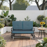 Outdoor Bench Patio Swing Glider Loveseat 2 Seats Rocking Chair - Photo 2