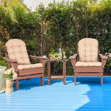 Adirondack Chairs Set of 2 with Cushions & Cup Holders, HDPE Weather Resistant Folding Adirondack Chair for Adults - Photo 2
