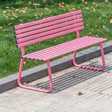 Outdoor Benches Weatherproof, Metal Bench Outdoor, Capable of Carrying 660 lbs, Suitable for Gardens, Parks, lawns - Photo 1