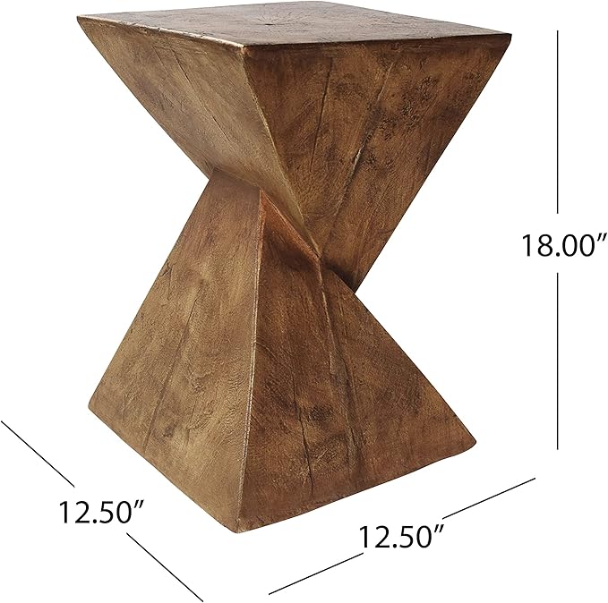 Christopher Knight Home Kajsa Outdoor Lightweight Concrete Accent Table, Natural