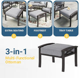 RoyalCraft Outdoor Patio Furniture Set, 7 Seats Outdoor Patio Set with 4" Thick Cushion - Photo 7