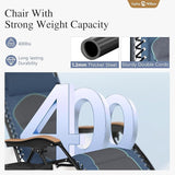 Sophia & William Oversized XXL Zero Gravity Chair Set of 2 - Photo 4