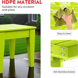 Costaelm Small Outdoor Side Table, Patio End Table Weather Resistant Outdoor Coffee Table - Photo 5