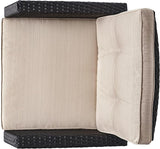Christopher Knight Home Sanger Outdoor Club Chair with Cushions - Wicker - Dark Brown/Beige - Photo 7