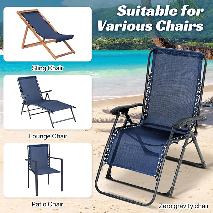 Ostlttyn Zero Gravity Chair Replacement Fabric with Bungee Cord Kit - Photo 6