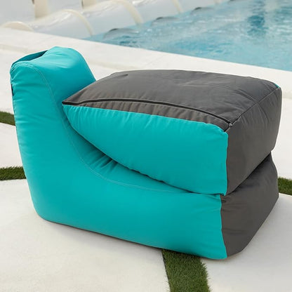 Jaxx Prado Outdoor Chaise Lounge, Light Blue