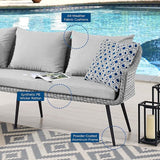 Modway EEI-4658-GRY-GRY Endeavor Patio Sofa, Gray Gray - Photo 6