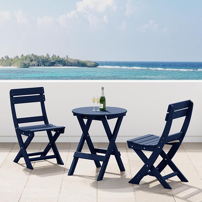 Costaelm Outdoor Patio Modern Folding Dining Chair - Photo 8