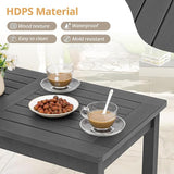 LUE BONA Outdoor Coffee Table Rectangle, 42.5" HDPS Patio Coffee Tables for Outside - Photo 5