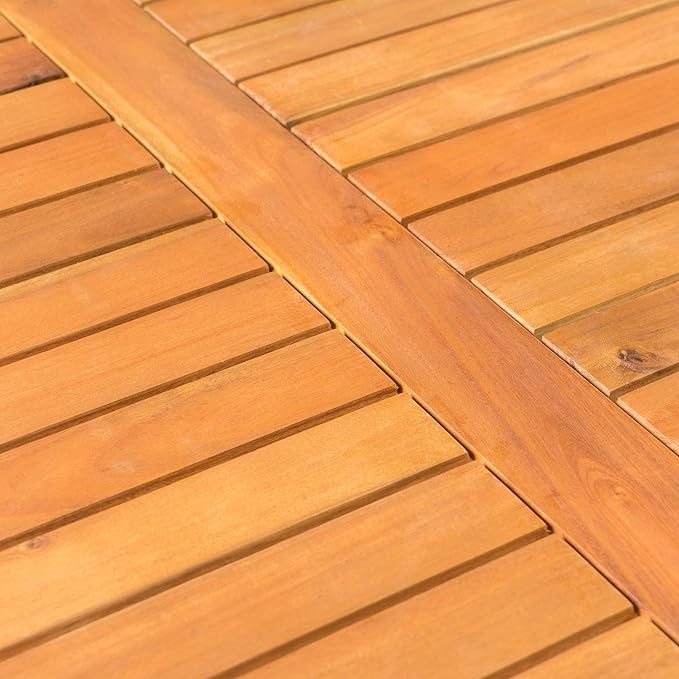 Christopher Knight Home Perla Outdoor Acacia Wood Coffee Table, Teak Finish ,Brown - Photo 4