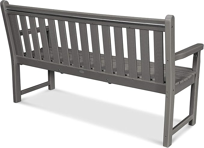 POLYWOOD TGB60MA Traditional Garden 60" Bench, Mahogany