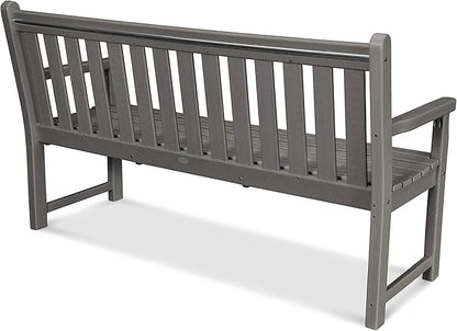 POLYWOOD TGB60BL Traditional Garden 60" Bench, Black