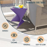 LeisureMod 15.75" Triangular Side Table, Stackable Plastic Accent End Table for Indoor & Outdoor Use - Photo 5
