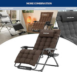 UDPATIO Oversized Zero Gravity Chair Set of 2, 29In XL Patio Reclining Chair with Cushion, Outdoor Folding Recliner - Photo 5