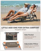 KingCamp 2 Pack Tanning Chair with Face Hole - Photo 6