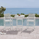 Patio Bar Table, Adirondack Chairs and Table 2 Pieces Set, Bar Height Chairs Set of 2, Outdoor Bar Stools Set - Photo 2