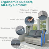 GIANGSUNNY 4 Patio Furniture Set with Storage - Photo 5