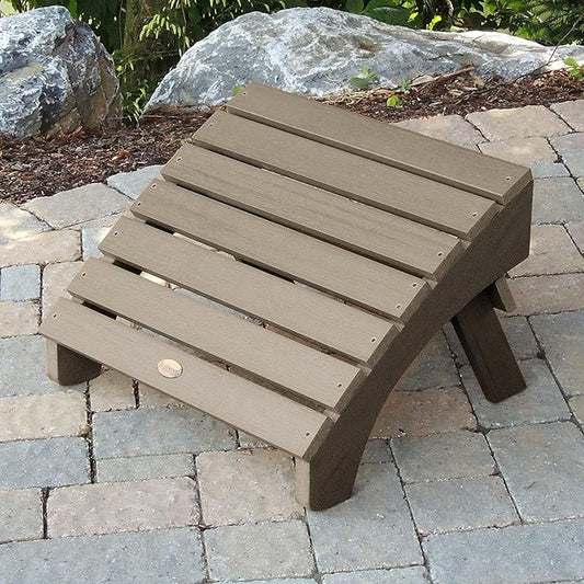 Highwood AD-OTL1-WBR Adirondack Folding Ottoman, Woodland Gray