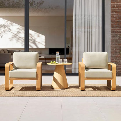 CHITA Aluminum Outdoor Loveseat Sofa, Patio Furniture with 6.3in Thick High-Resilient Cushions & 100% Aluminum Frame, Modern Outdoor Patio Furniture for Poolside, Deck, Balcony
