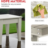 Costaelm Small Outdoor Side Table, Patio End Table Weather Resistant Outdoor Coffee Table - Photo 4