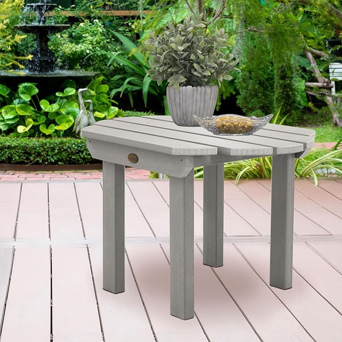 highwood Classic Westport 6pc Set, Includes 4 Adirondack Chairs and 2 with Side Tables, Harbor Gray