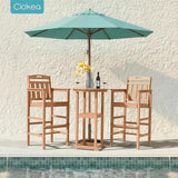 Ciokea 3-Pcs Bistro Table and Chairs - Photo 9