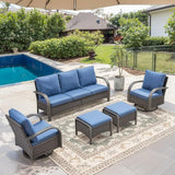 Belord Outdoor Swivel Rocker Patio Chairs Set of 2 - Photo 7