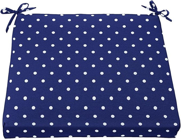 BrylaneHome Chair Cushion with Ties - 18.75" L x 18" W - Patio & Outdoor - Water - Photo 1