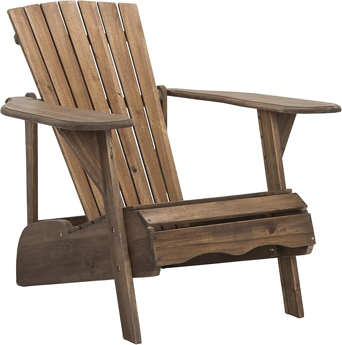 Safavieh PAT6700G Outdoor Collection Mopani Rustic Brown Side Chair