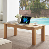 Outdoor Coffee Table Rectangle, 𝟰𝟳" Poly Lumber Patio Coffee Tables for Outside - Photo 7