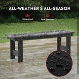 Costaelm Garden Bench, Front Porch Bench Entryway Park Bench, Patio Backless Garden Seat for Outdoors/Indoor - Photo 6