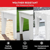 Costaelm Small Outdoor Side Table, Patio End Table Weather Resistant Outdoor Coffee Table - Photo 6