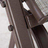 Outsunny Outdoor Glider Chair, Gliders for Outside Patio with Steel Frame and Mesh Fabric for Backyard, Garden - Photo 8