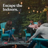 Keter Modern Cool Bar Outdoor Patio Furniture and Hot Tub Side Table with 7.5 Gallon Beer and Wine Cooler, Dark Grey - Photo 9