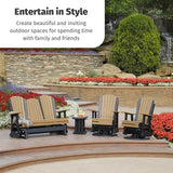 LuxCraft 2' Adirondack Swivel Glider - Available in 14 Colors, Dove Gray and Slate - Photo 7