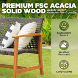IDZO Harmonie 800lbs Capacity Outdoor Loveseat Furniture - Photo 4