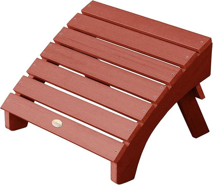 highwood AD-KITCHL5-RED Hamilton Folding & Reclining Adirondack Chair with Ottman and Cup Holder, Rustic Red