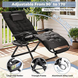 Homall Oversized Zero Gravity Chair, 32In Recliner Lounge Chair with Removable Soft Cushion and Cup Holder - Photo 4