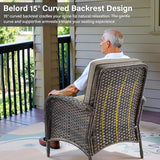 Belord Patio Club Chair Wicker Chairs - Outdoor High Back Chair Set of 2 Patio Furniture Set Rattan Seating with - Photo 4