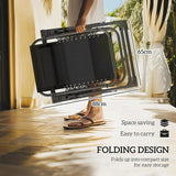 Outsunny Zero Gravity Chairs Set of 2, Reclining Folding Zero Gravity Lounge Chair - Photo 7