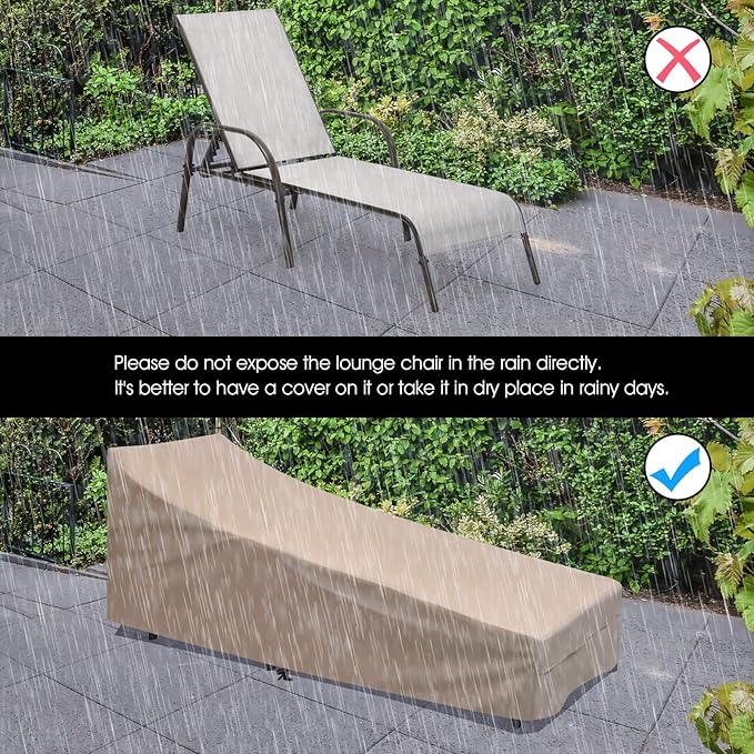 COSTWAY 2PCS Outdoor Patio Lounge Chair Chaise Fabric Adjustable Reclining Armrest Pool (Grey)