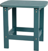 Flash Furniture Charlestown Tiered Commercial Poly Resin Adirondack Side Table - Sea Foam - All-Weather - Indoor/Outdoor - Photo 1