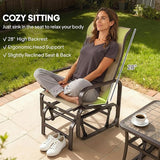 Outsunny Outdoor Glider Chair Set of 2 - Photo 5