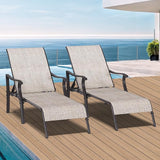 YITAHOME Outdoor Chaise Lounge Chair Set of 4, Patio Lounge Chair with 5 Adjustable Positions - Photo 7