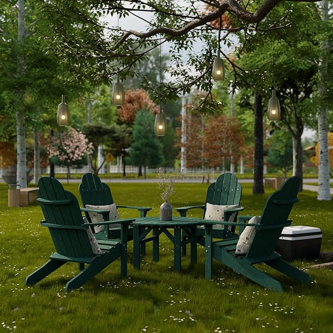 Wildridge Classic 33" Occasional Table, Turf Green - Outdoor Weather Resistant Recycled Plastic Furniture for Patio